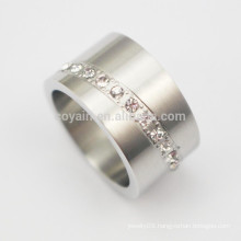 Make Your Own Design 316L Stainless Steel Rings With Diamonds